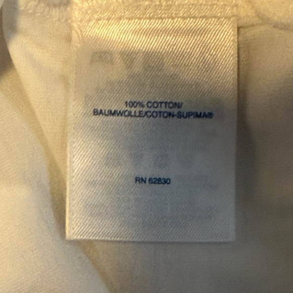 Lands' End Short Sleeve Cream Tee - Picture 4 of 4